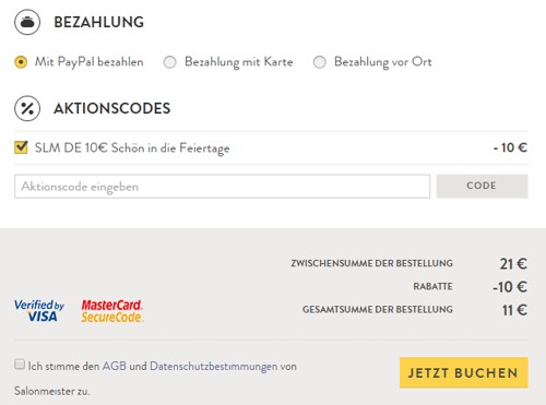 Salonmeister Friseurtermin online buchen