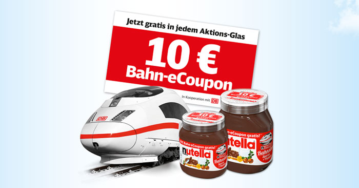 Deutsche Bahn Ecoupon Nutella