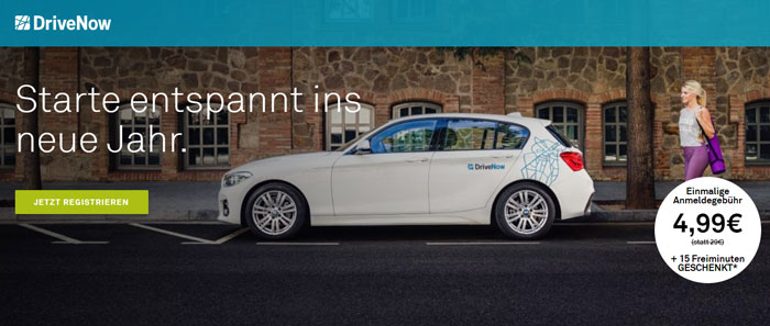 DriveNow Neujahrsaktion