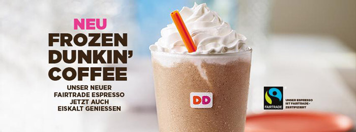 Dunkin Donuts Frozen Drink gratis