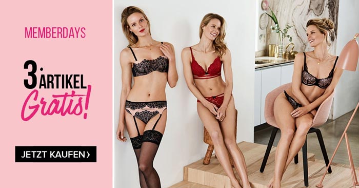 Hunkemöller: Jeder 3. Artikel gratis