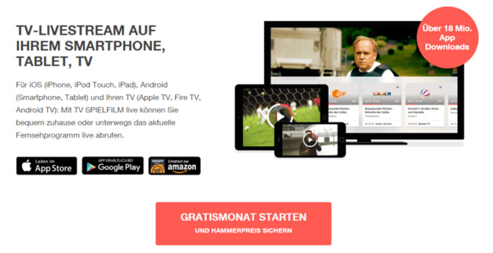 TV Spielfilm App - 30 Tage kostenlos