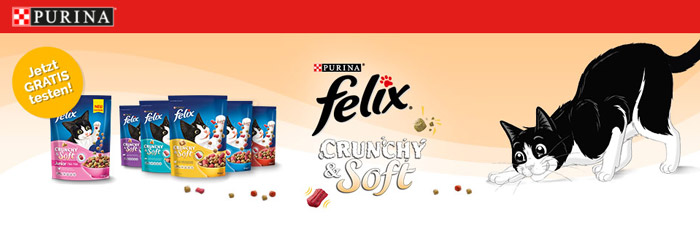 Purina Felix Crunchy & Soft gratis testen