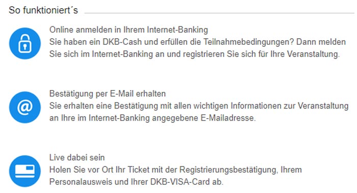 So funktioniert DKB live