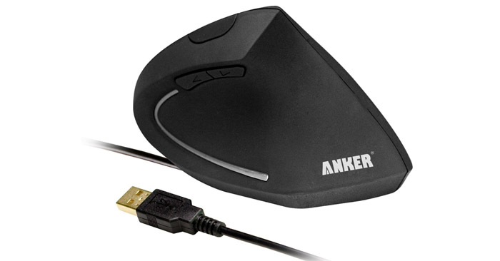 Vor-/Zurück-Tasten ergonomische Maus von Anker