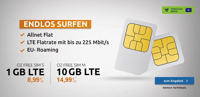 o2 Free S Sim-Only Tarif