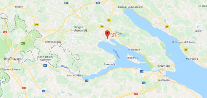Hotel Aquaturm Lage