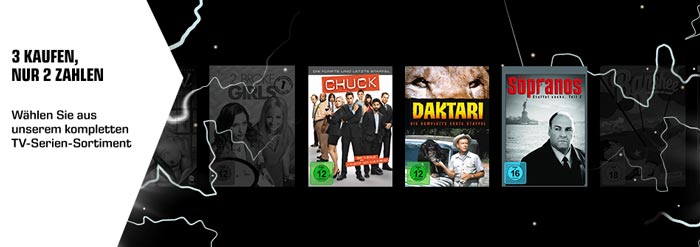 Saturn 3 für 2 TV Serien Aktion