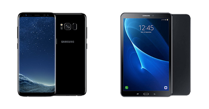 Samsung Galaxy S8 + Galaxy Tab A 10.1