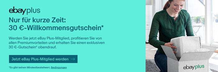 eBay Plus Willkommensgutschein