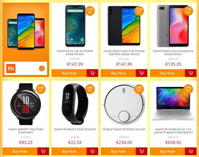 GearBest Treasure Hunt Xiaomi Produkte