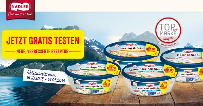 Nadler Heringsfilets gratis testen
