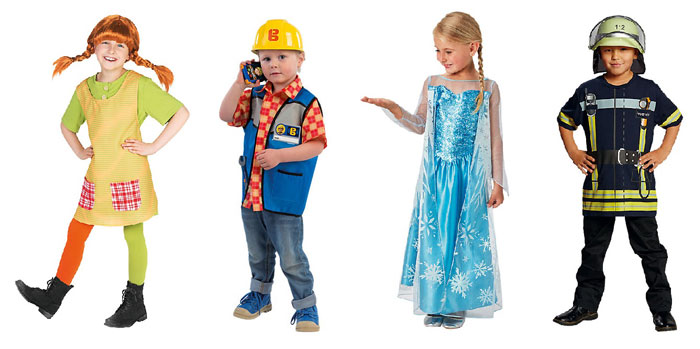Beispiele Karnevalskostüme für Kinder