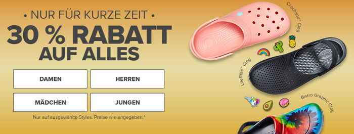 Crocs Rabatt