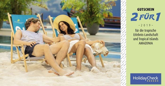 Tropical Islands 2für1 Gutschein