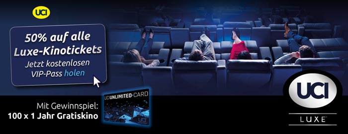 UCI Luxe Kinotickets