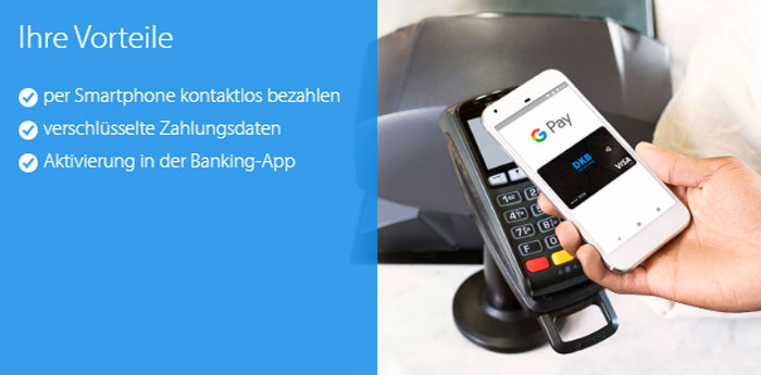 DKB Kreditkarte mit Google Pay und Apple Pay