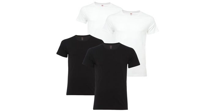 Levis Crew-Neck Basic T-Shirts