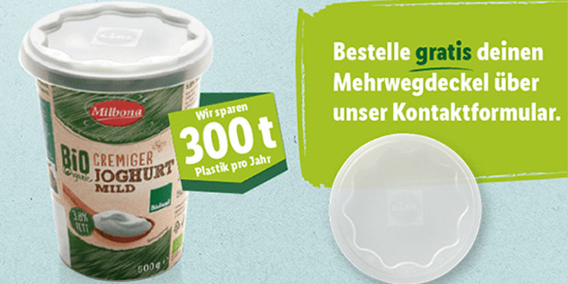 LIDL Joghurt Mehrwegdeckel