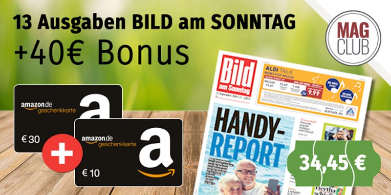 Bild am Sonntag Abo