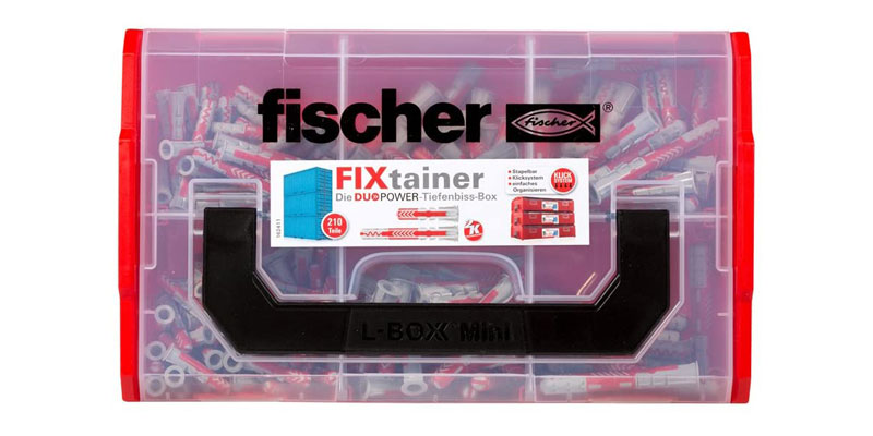 fischer DUOPOWER Dübel-Box FIXtainer Tiefenbiss
