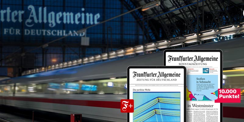 F.A.Z. Digital-Abo + 10000 bahn.bonus Punkte