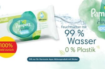 Pampers Cashback Aktion: Pampers Harmonie Aqua Feuchttücher kostenlos testen