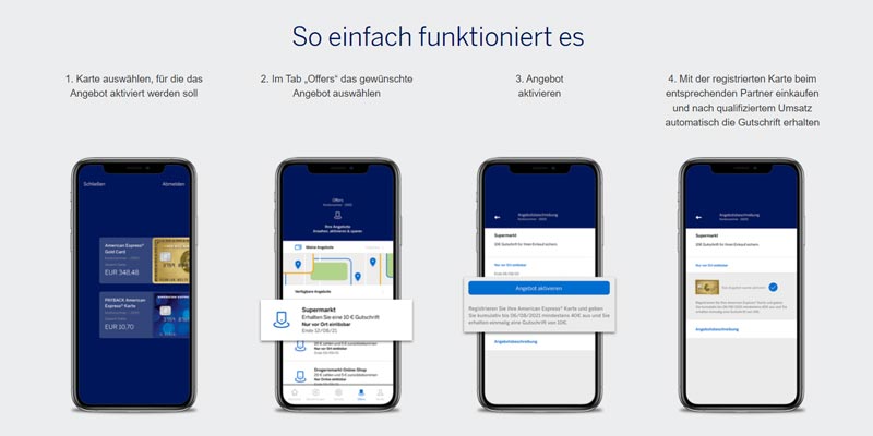 Zugang zu Amex Offers