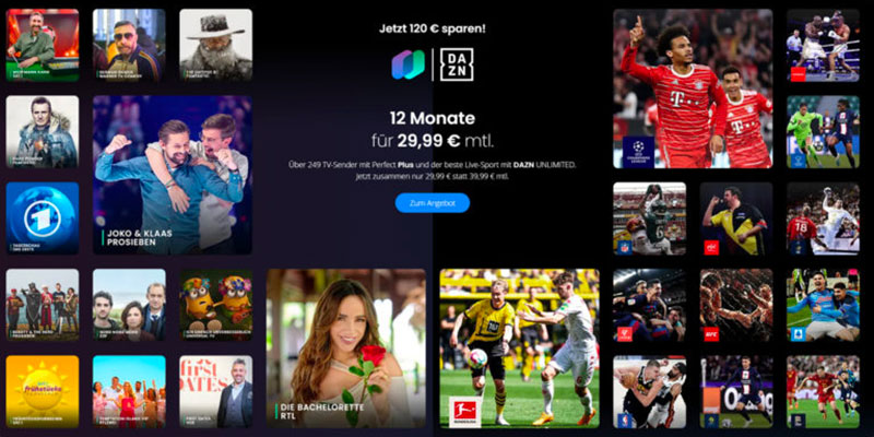 waipu.tv & DAZN Angebot