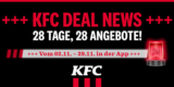 KFC Legendäre App Deals – 28 Tage, 28 Gutscheine