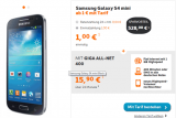 Samsung Galaxy S4 mini VE + 400 Freiminuten und 1GB Internetflat für nur 15,90€ monatlich!