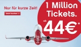 1 Millionen AirBerlin Tickets (One-Way) ab 44€!