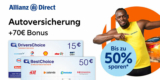 Allianz Direct KFZ Versicherung + 55€ Amazon Gutschein + 15€ DriversChoice Gutschein