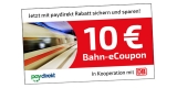Deutsche Bahn Paydirekt Gutschein: 10€ Bahn-eCoupon bei Zahlung mit Paydirekt