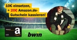 bwin Bonus-Deal: 10€ wetten = 20€ Amazon Gutschein + Joker-Wette