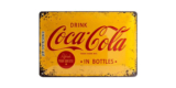 Coca Cola Retro Blechschild von Nostalgic-Art für 4,49€