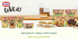 Dr. Oetker loVE it! Produkte (vegan) gratis testen (bis zu 2€ Cashback): Pudding, Mousse Schokolade oder Backmischung