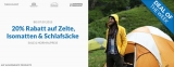 Günstige Campingartikel bei Engelhorn: 20% Rabatt auf Zelte, Schlafsäcke & Isomatten