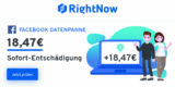 RightNow Schadensersatz: 18,47€ für Facebook Datenleck aus April 2021