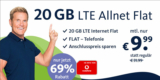 freenet Green LTE Sim-Only Tarif mit 20 GB & Allnet-Flatrate für 9,99€/Monat – Vodafone Netz