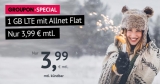 Handyvertrag.de Groupon-Special: LTE All 1 GB Tarif mit Allnet-Flat für 3,99€/Monat