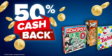 Hasbro Cashback Aktion: 50% Cashback auf Hasbro Spiele