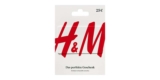 15% Rabatt auf H&M Geschenkgutscheine: z.B. 25€ für 21,25€