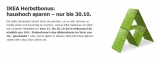 IKEA Herbstbonus: 10€ Aktionskarte je 100€ Einkaufswert!