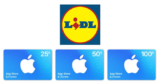 Bis zu 15% Rabatt auf iTunes Gutscheine bei LIDL – z.B. 100€ Guthabenkarte für 85€