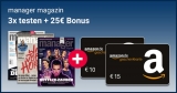 3x Manager Magazin für 17,90€ + 25€ Amazon Gutschein