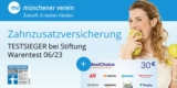 münchener Verein Zahnzusatzversicherung ab 7,90€/Monat + 30€ BestChoice-/ Amazon Gutschein
