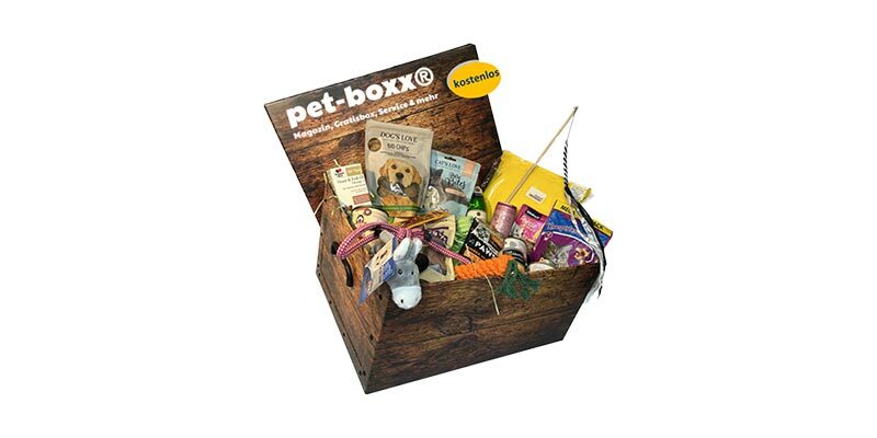 Kostenlose pet-boxx Überraschungsbox für Haustiere