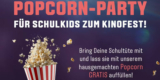 Kinopolis Popcorn Party am 09.09. & 10.09.2023: Gratis Popcorn mit Schultüte
