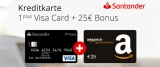 Santander 1Plus Visa Card + 25€ Amazon Gutschein